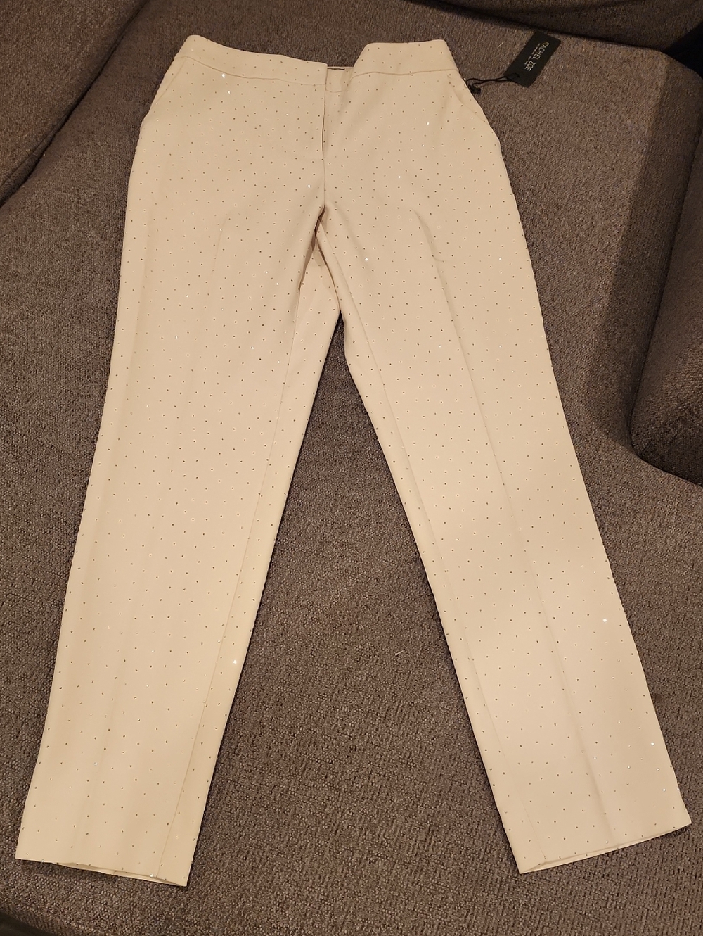 Rachel Zoe Cream Embellished Women’s Dress Pants
